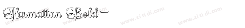 Harmattan Bold字体转换